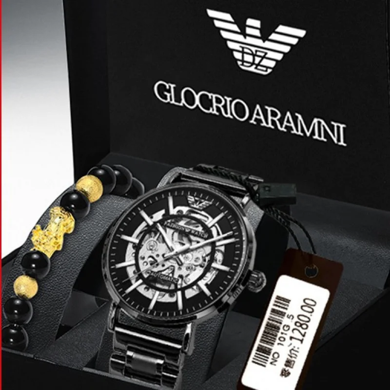 Genuine Goods Watch Men's Mechanical Watch Student Black Warrior Swiss Famous Watch Top Ten Automatic Tourbillon Men's Brand