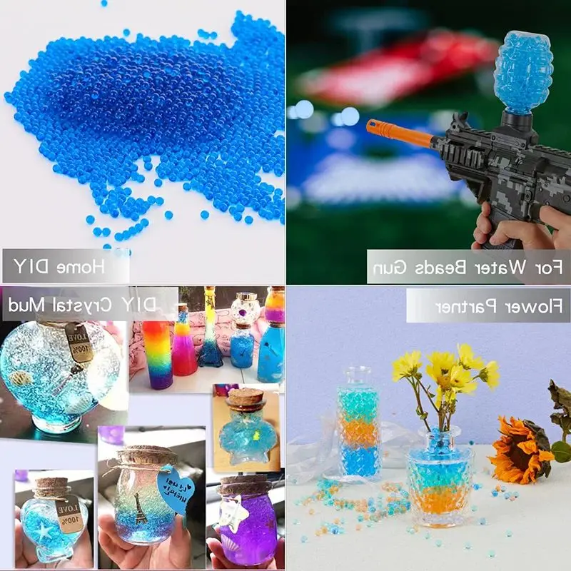 Gel Water Balls Beads Refill Blaster Accessorise Splater 7-8 mm Ball for Orbeez Kids Students Decorations Chris Gifts Toy Tools