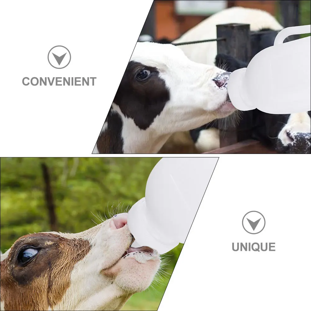 

1 Set Calf Feeding Bottles With Pacifiers For Lamb Goat Newborn Animal Nursing Smooth Easy Clean No Leak Design Pet Feeding Kit