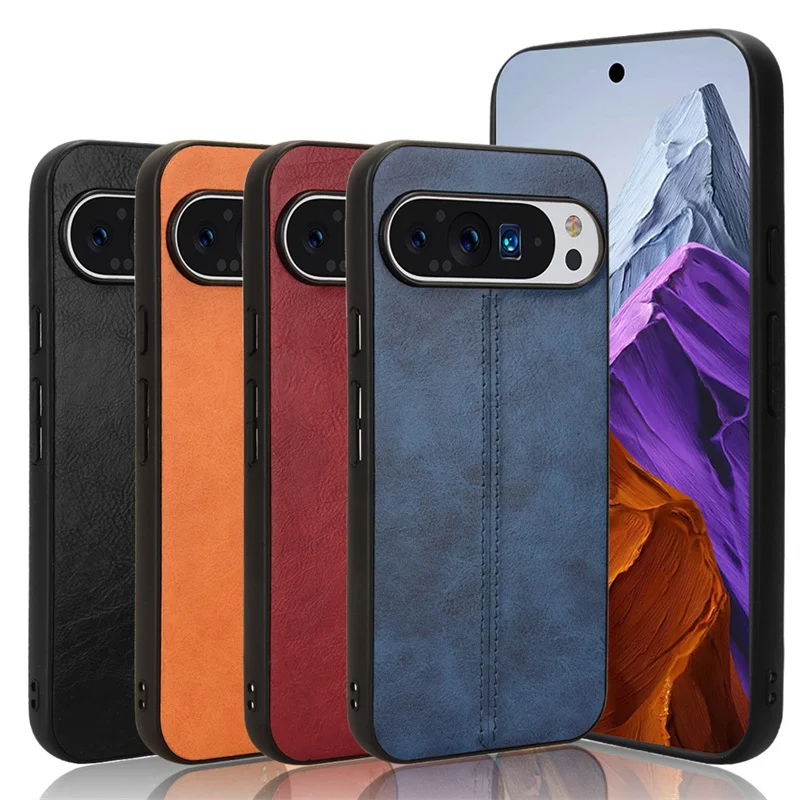 Für Google Pixel Pro Fall Stitching Pu Leder Google Pixel Pro PC Hard Back Protection Telefon Cover Fund