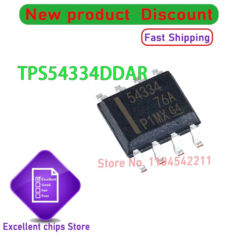 TPS54334DDAR  1PCS~50PCS/LOT TPS54334  SOP