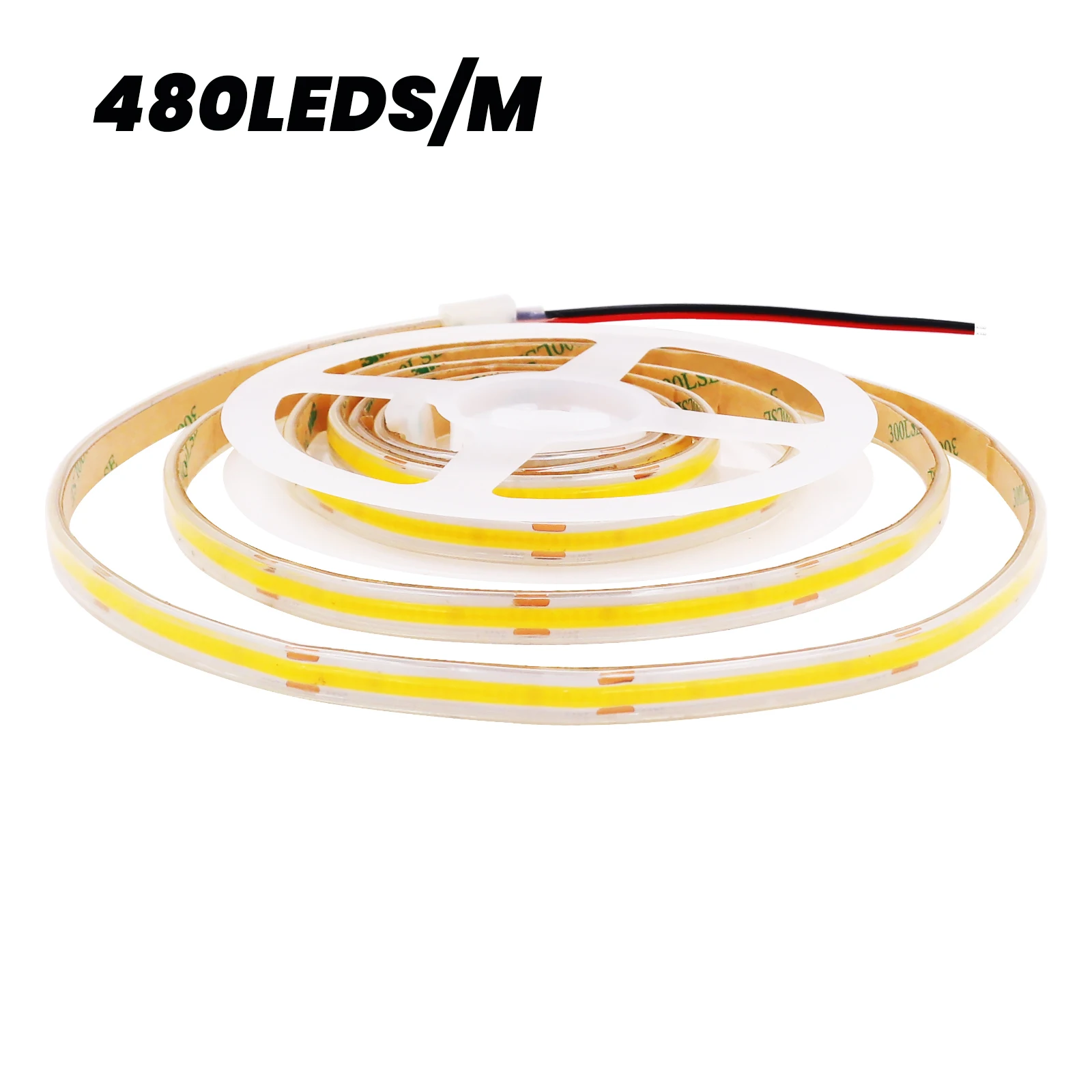 480LEDs/M High Bright COB LED Strip DC 12V 24V IP67 Waterproof Flexible Light 3000K 4000K 6000K TV Background Garden Home Decor