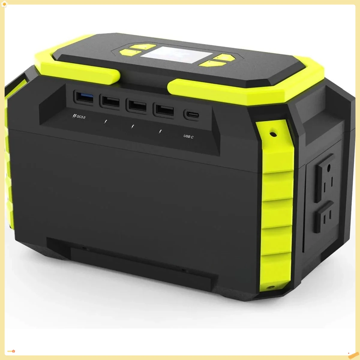 Fonte de alimentação portátil de 60000mAh 200W, tomada CA 110V para camping, emergência e máquina CPAP