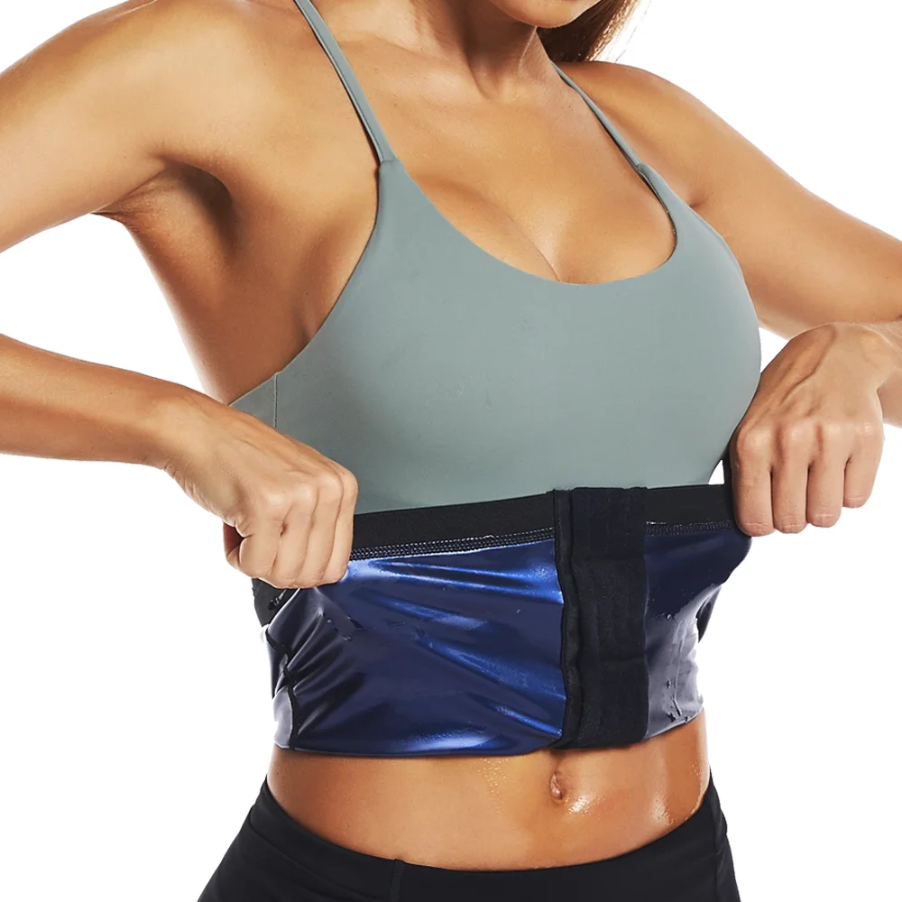 Hot Sauna Sweat Belt Sweat Suits Belly Trimmer Waist Trainer Slimming Workout Gym Fitness Belts for Women Abdomen Fat Burning
