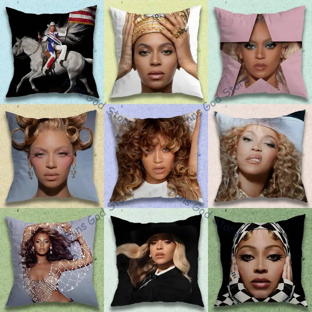 Singer B-Beyonce Pillow Gift Home Office Decoration Bedroom Sofa Car Cushion Cover case