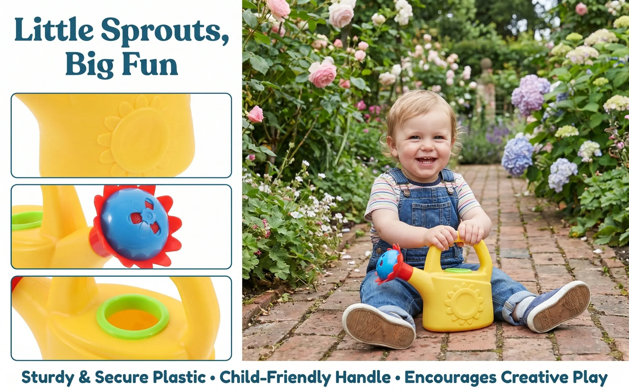 2Pcs Plastic Watering Can Funny Beach Playset Kids Early Educational Bath Watering Can Pot for Creativity Imagination