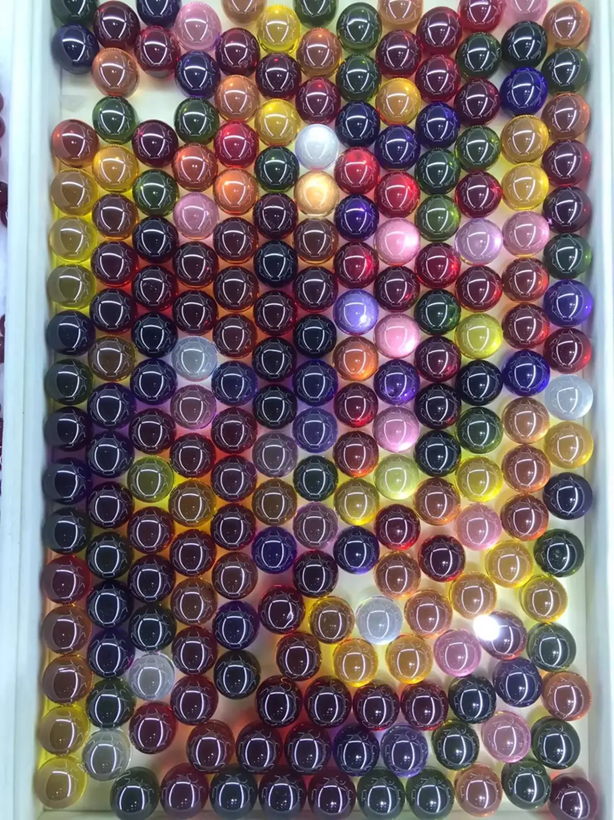 

16mm Multicolored Zircon Ball beads Mala Prayer Beads Relic Beads Dragon beads