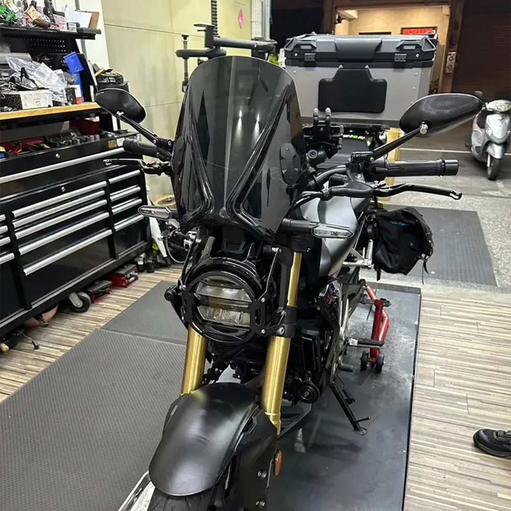 Universal Motorcycle Front Windshield FOR KAWASAKI ELIMINATOR 500/125/VN 1500/1700/800/900 Windscreen Wind Deflector Accessories
