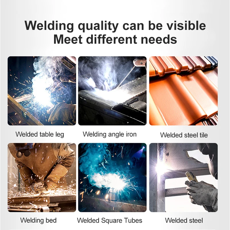 Boruix MIG MMA 250 Welding Machine Electric Semi-automatic Without Gas Welder 220V Welding Equipment With 0.5kg Flux Core Wires