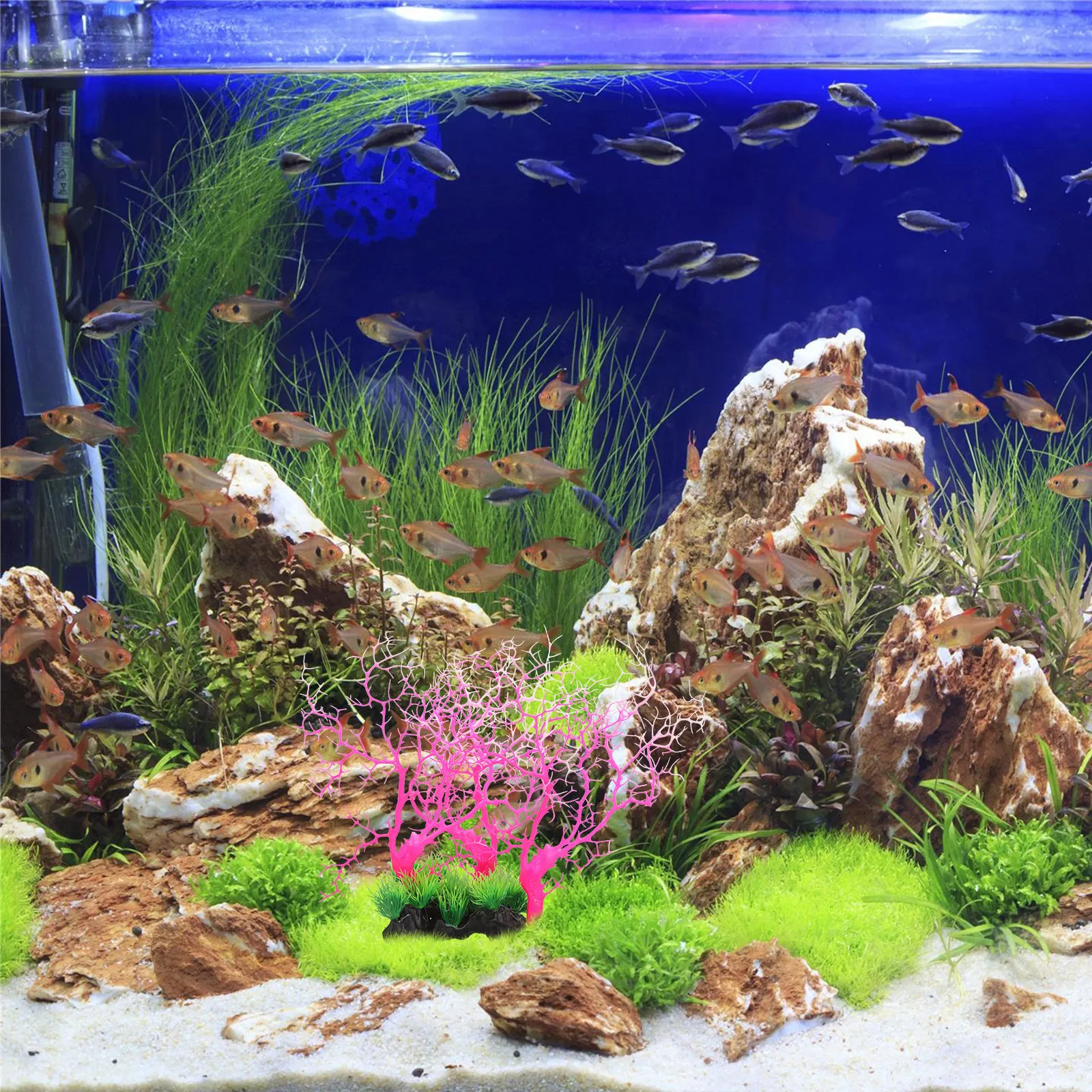

Artificial Coral Realistic Simulation Plastic Ornament Fish Tank Aquarium Decoration Underwater Landscape Artificial Coral Decor