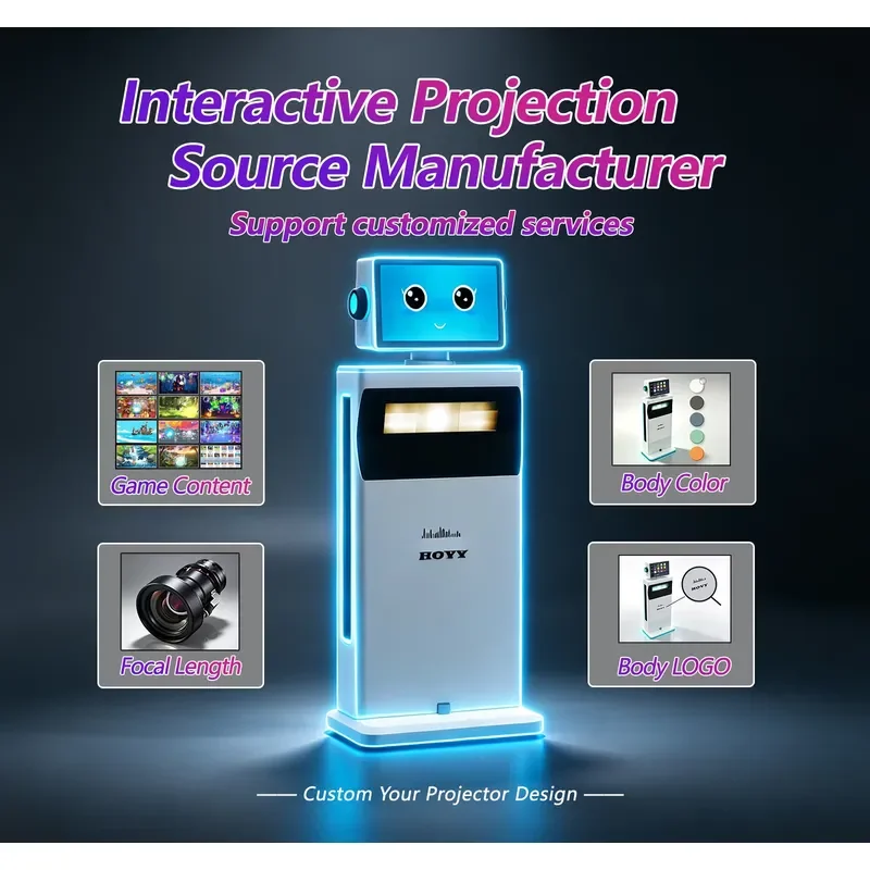 Hot Selling All in One Mobile Interactive Projector AR Game Multiplayer Entertainment Device for Indoor Playgrounds