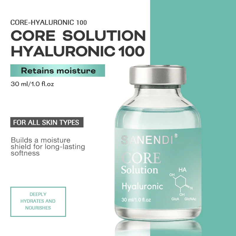 مصل الوجه الببتيد الاحترافي من سانندي مع حمض الهيالورونيك لتجديد البشرة وتحسين الملمس مع العناية بالخطوط الدقيقة