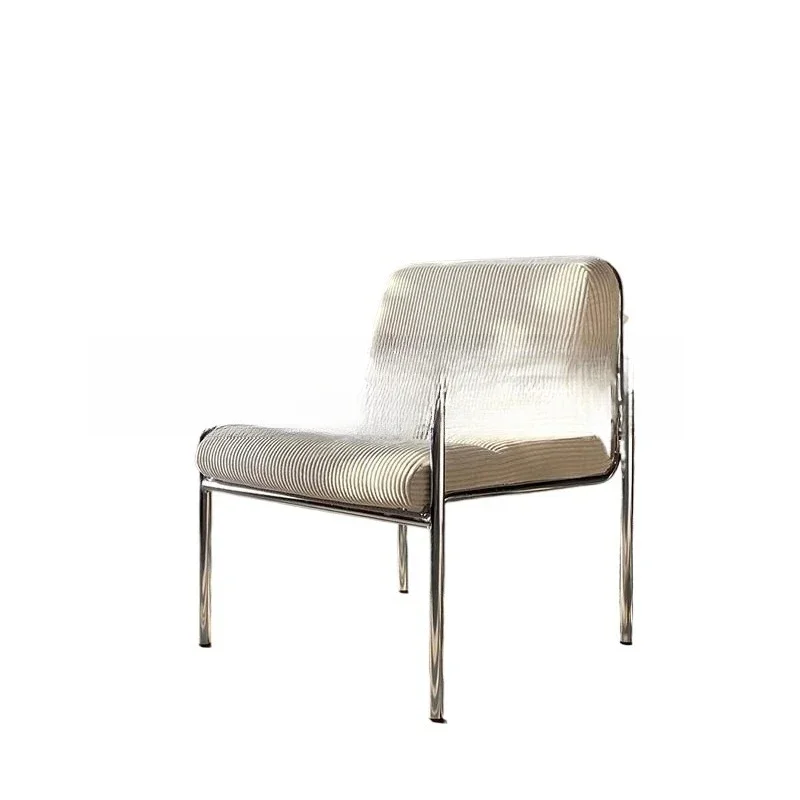 

Modern simple single sofa chair, home living room balcony, wrought iron sofa