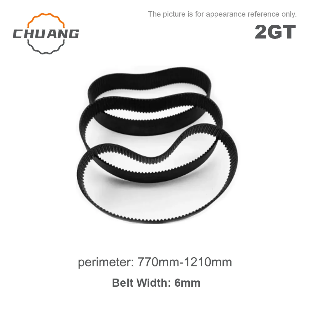 2GT Rubber Timing Belt Length 770mm-1210mm Width 6mm GT2 Synchronous Belt For 3D Printer Parts