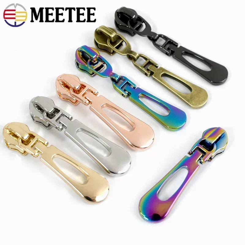5/10/20Pc Zipper Slider for 5# Nylon Zippers Tape Closure Pocket Zip Head Pull Bag Repair Kit Replacement DIY Sewing Accessories