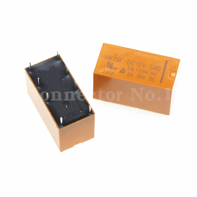5PCS Coil DPDT 8 Pin 2NO 2NC Mini Power Relays PCB Type HUI KE HK19F HK19F-DC5V-SHG HK19F-DC12V-SHG HK19F-DC24V-SHG