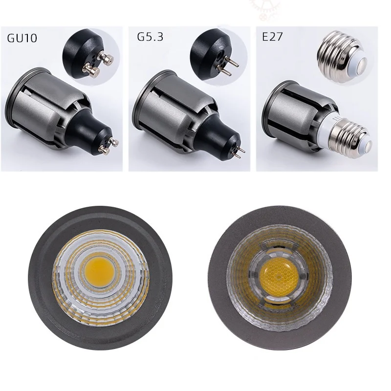 Super Bright Dimmable GU10 GU5.3 E27 E14 COB 9W 12W 15W LED Bulbs Lamp 220V LED Spotlights Warm White/Cold White LED Lighting