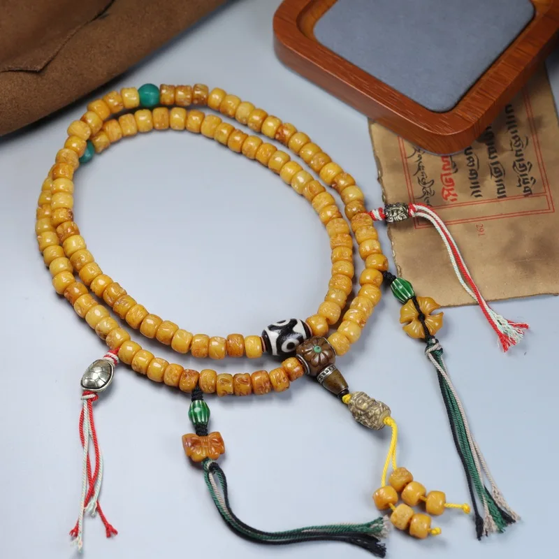 108-bead prayer beads multi-strand bracelet and necklace Tibetan- old-style handheld