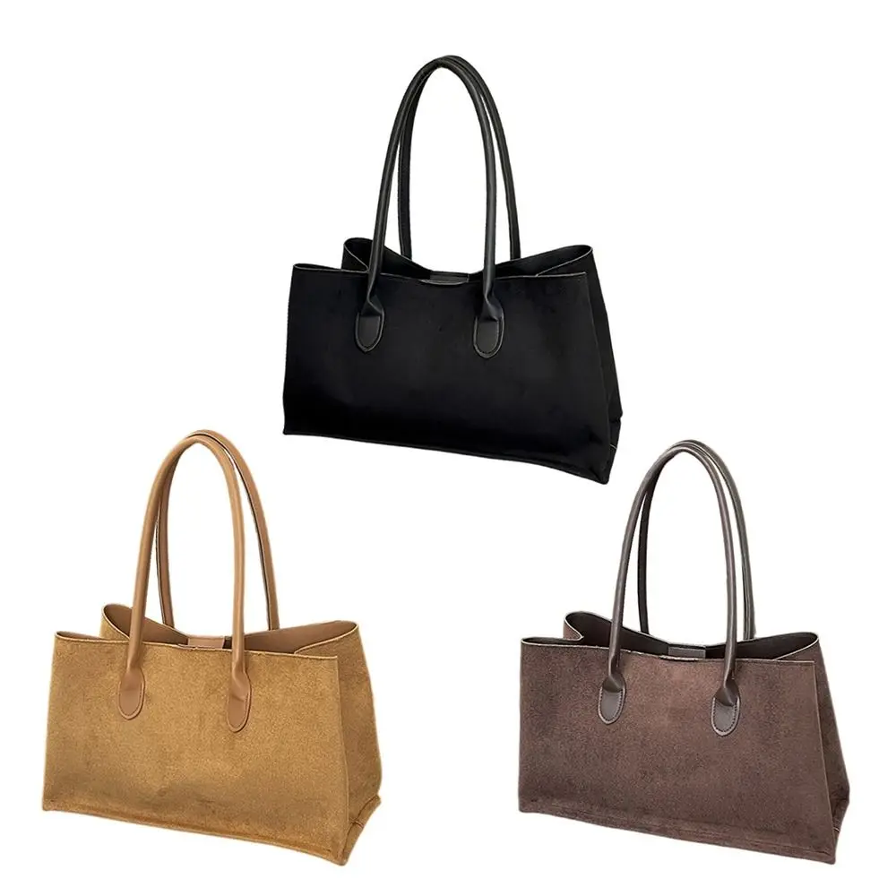 

Сумка-тоут с матовой отделкой, просторный дизайн, текстурированная сумка на плечо с поверхностью, большая вместимость, винтажная текстура, универсальная сумка, повседневная работа