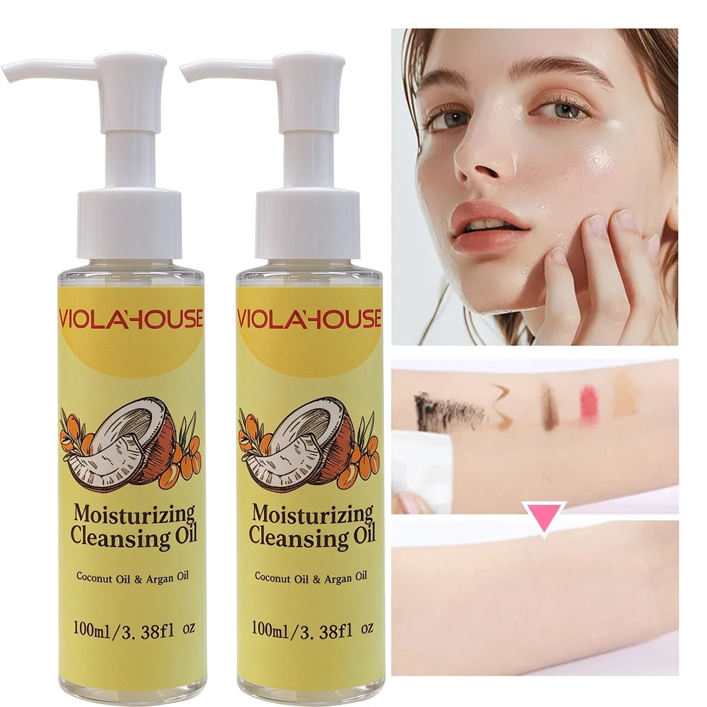 Cleansing Oil Gentle Makeup Remover Oil Deep Pore Cleansing Blackhead Remover Non-Comedogenic Hydrating Oil Cleanser