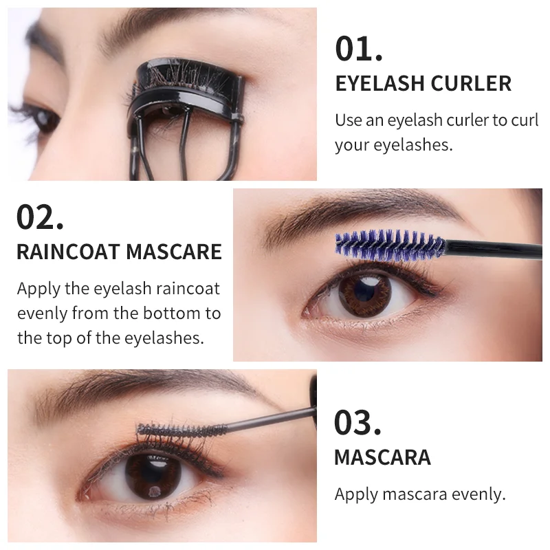 NATUHANA 10ml Wimpern Beschichtung Dicht Mascara Wimpern Verlängerung Styling Flüssigkeit Zu Verhindern Kleber Bleaching Make-Up Werkzeuge