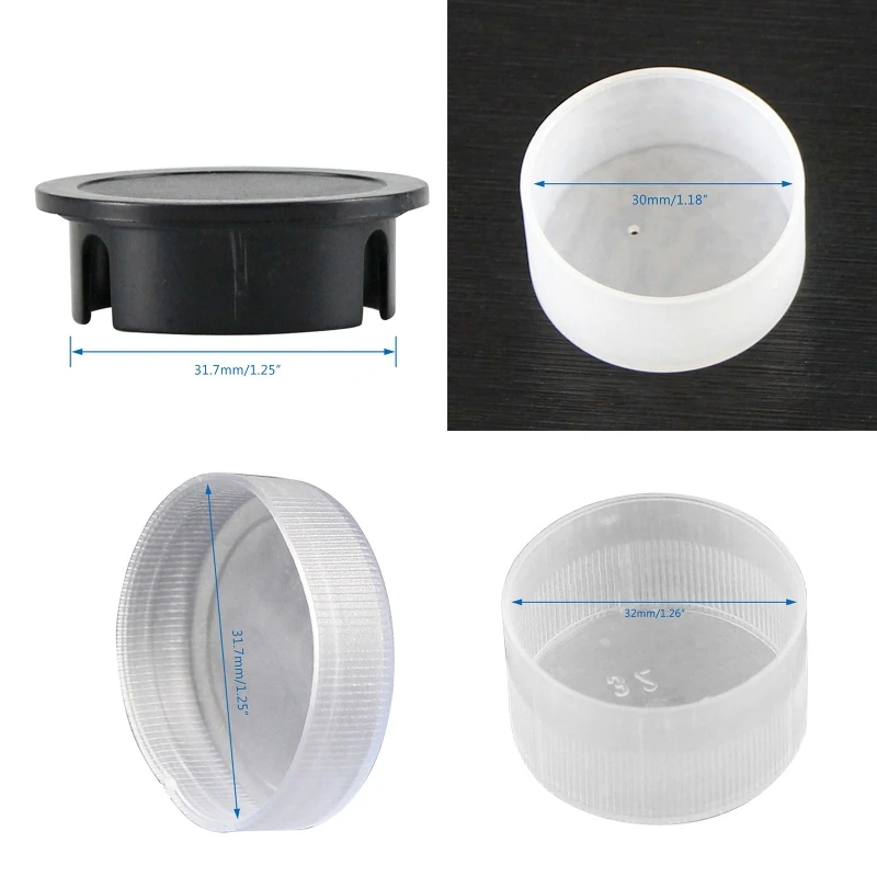 2 قطعة 30 مللي متر 31.7 مللي متر 32 مللي متر المجهر غطاء غبار عدسة المجهر غطاء غطاء العدسة