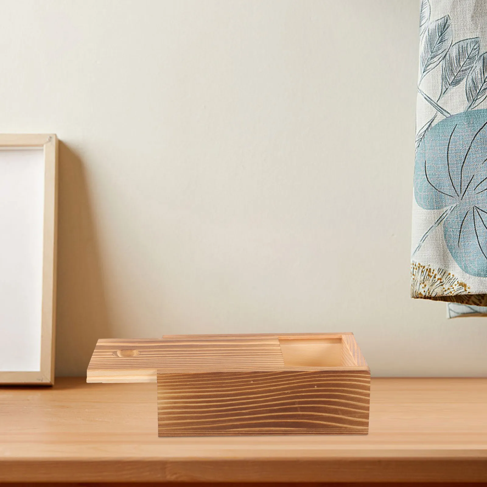 صندوق تخزين المجوهرات الخشبية منظم خفيف الوزن مدمج للأقراط والقلائد والأساور وحافظة الهدايا المكتبية