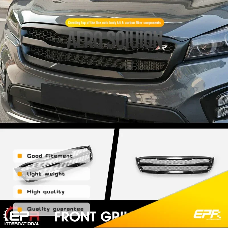 For 2014-2017 Kia Sorento UM RR Style FRP Fiberglass Unpainted Front grill Bumper grille Exterior accessories kits