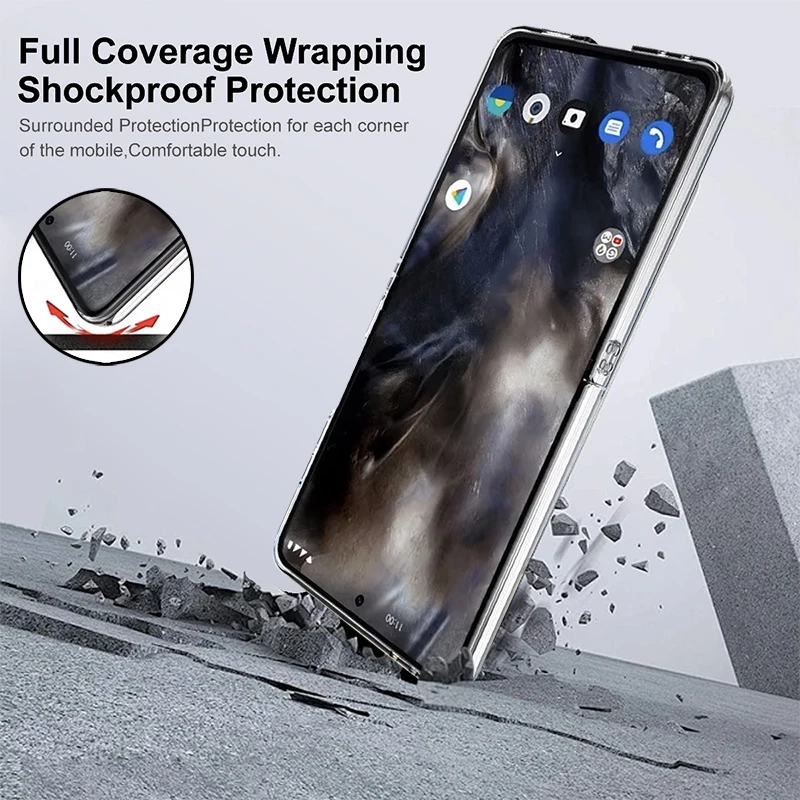 واضح الكرتون عيد الميلاد نمط قضية الهاتف لسامسونج غالاكسي Z Flip7 FE Flip7 Flip6 Flip5 Flip 7 6 5 4 3 5G الصلب غطاء قابل للطي #4