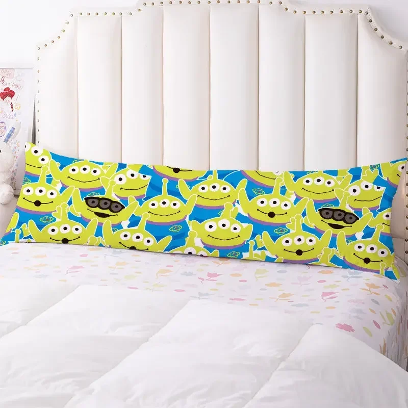 Disney Toy Story Alien Children's Cute, Comfortable, Soft and Breathable Creative Cartoon Pattern Double Cushion Long Pillowcase