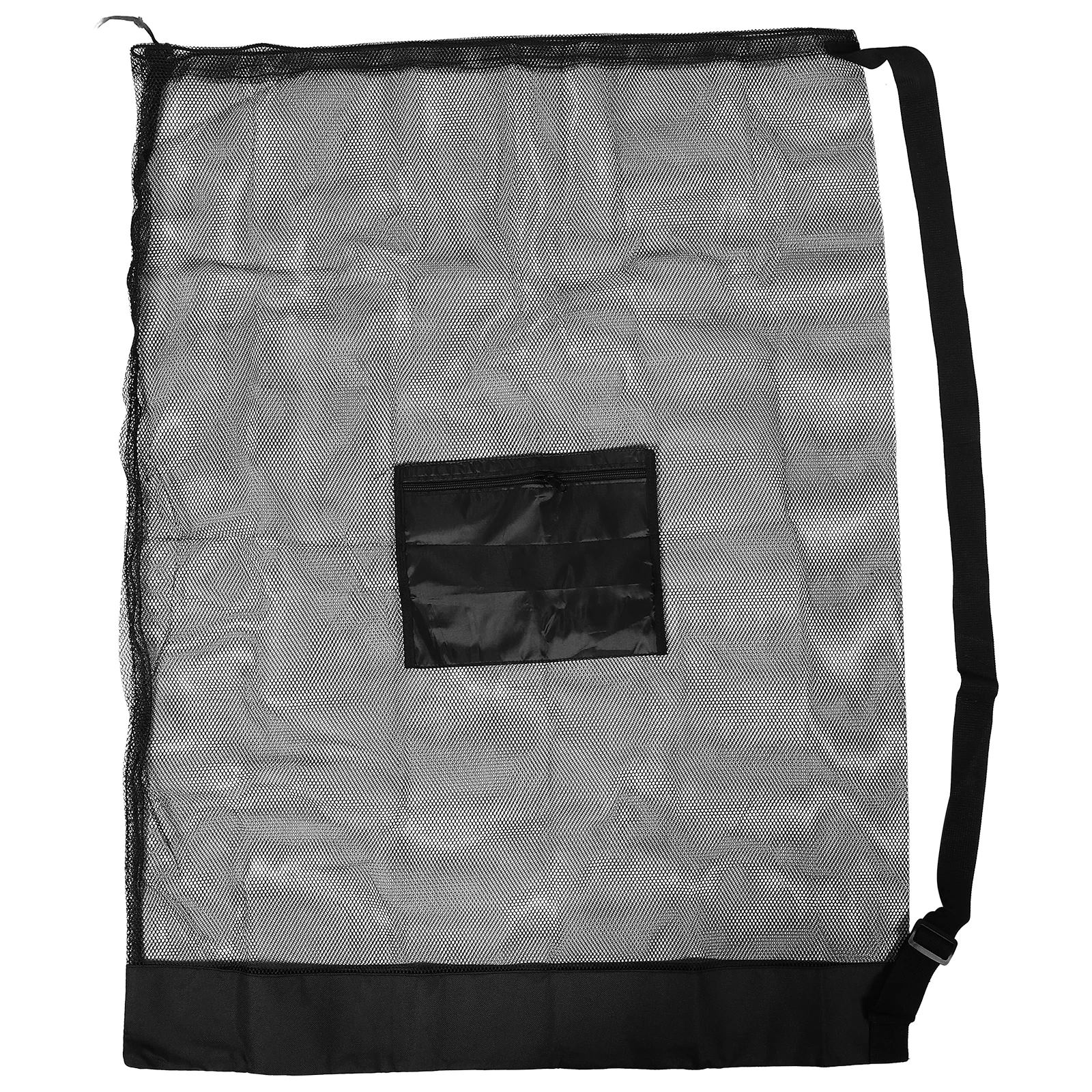 빅 볼 네트 백 농구 운반 가방 스포츠 축구 메쉬 캔버스 졸라매는 끈
