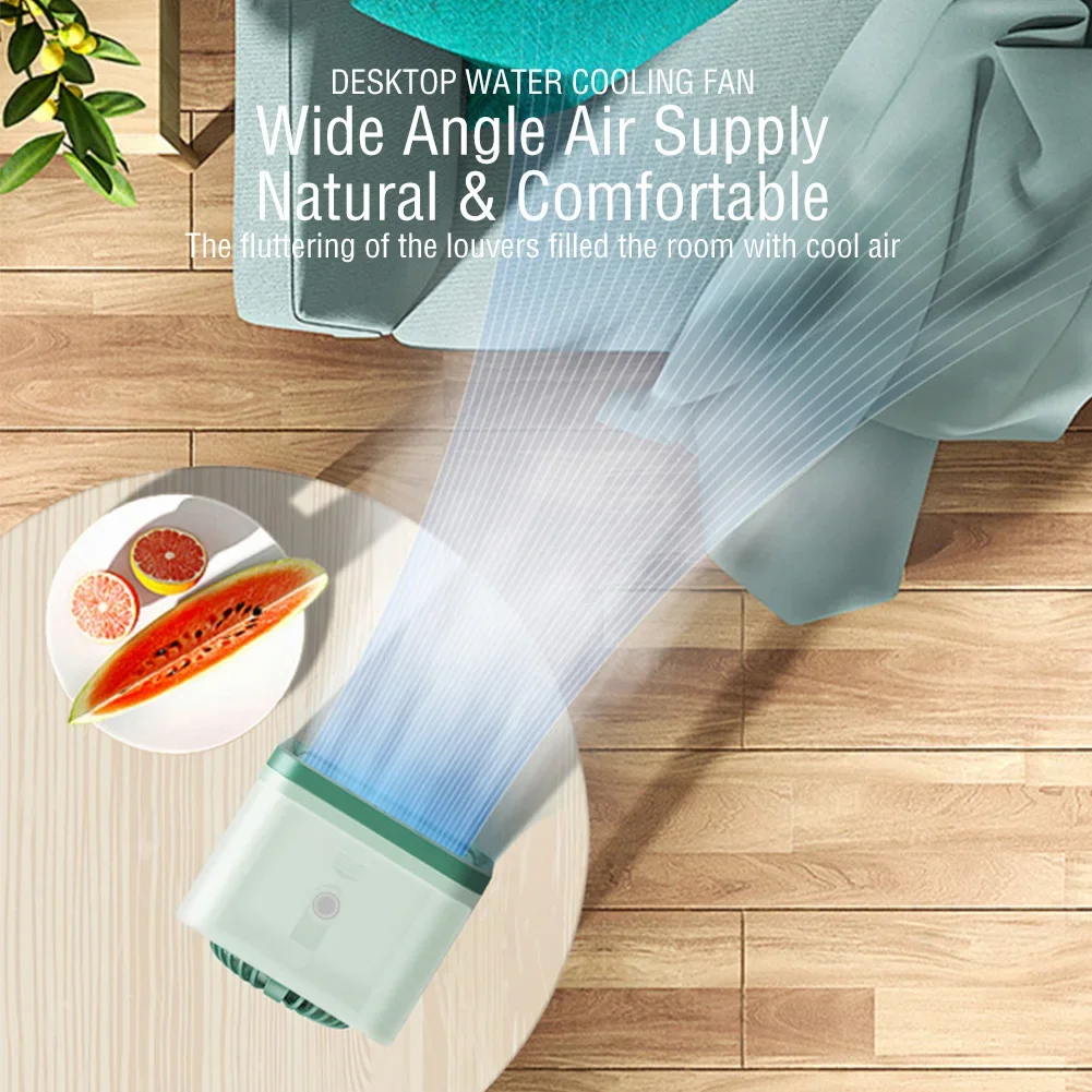 Portable Air Conditioner Fan USB Desktop Fan Rechargeable Mini Air Humidifier Cooler Table Cooling Mist Fan for Office Home image 6