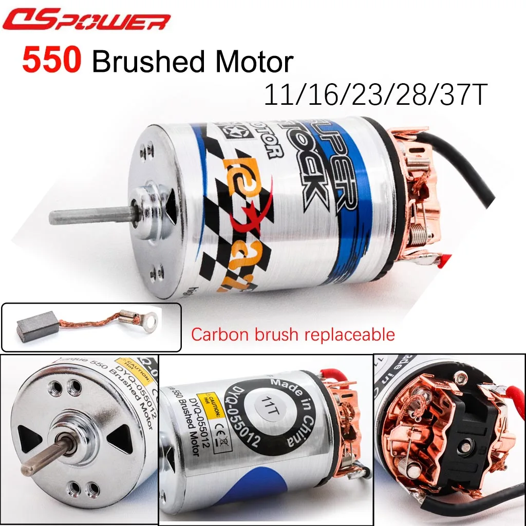 

550 Brushed Motor External Carbon Brush for 1/10 Rc Crawler Truck Car Off Road Vehicle Traxxas Trx4 Defender Scx10 ZD Tamiya