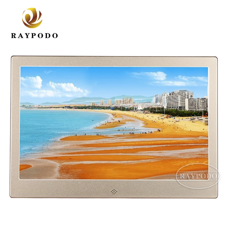 RAYPODO RPD-HD1304 digital advertising signs for sale smart digital picture frame  led signage companies DC 12V power input