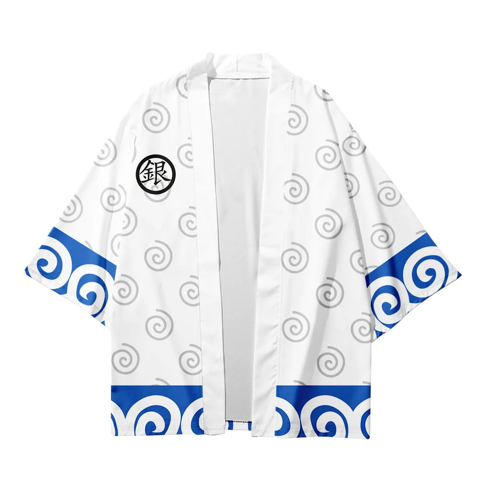 Japanese Cosplay Samurai Beach Cardigan Asian Women Men Harajuku Kimono Tops Clothing Plus Size 6XL 5XL 4XL Loose K20