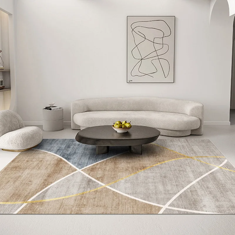 

VIKAMA Minimalist Living Room Rug Sofa & Coffee Table Throw Home Bedside Mat Entrance Hallway Rug Home Decor