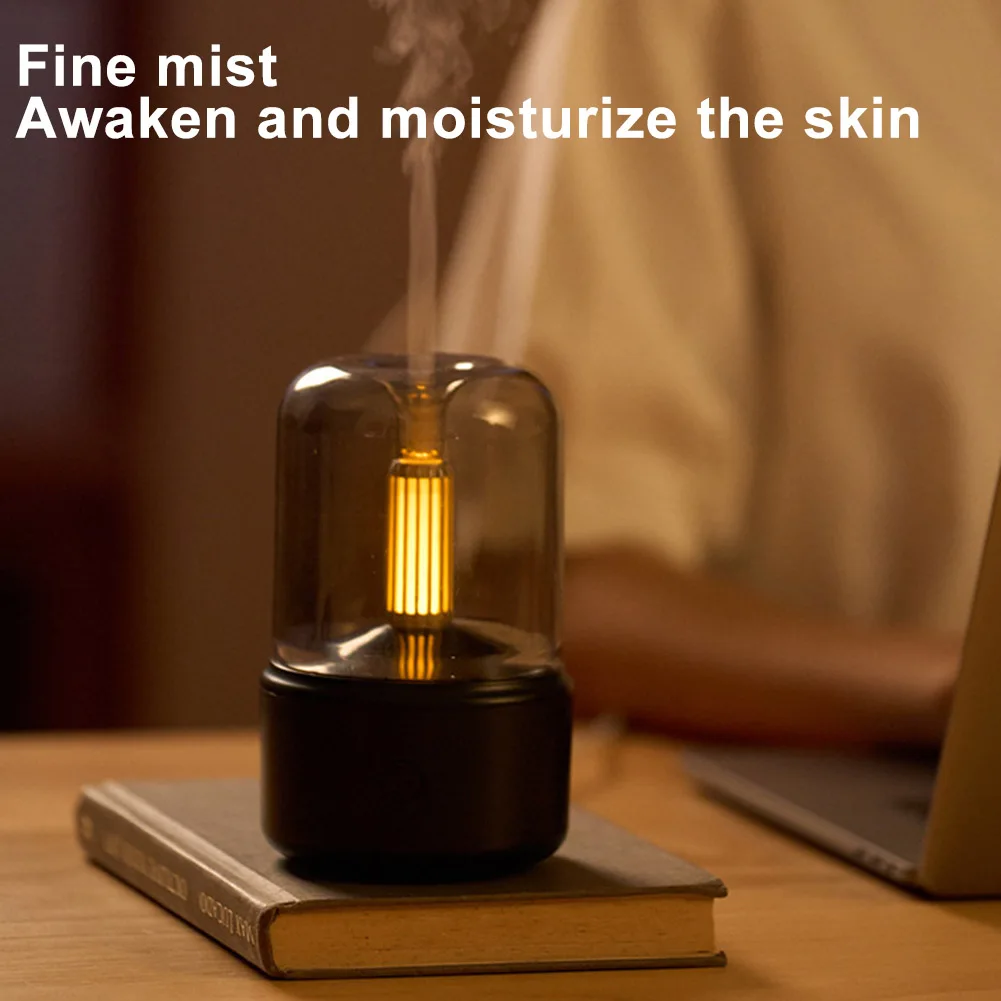 Portable Mini Aroma Diffuser Air Humidifier Essential Oil Night Light Cold Mist Maker Sprayer Auto-Off Essential Oil Diffuser