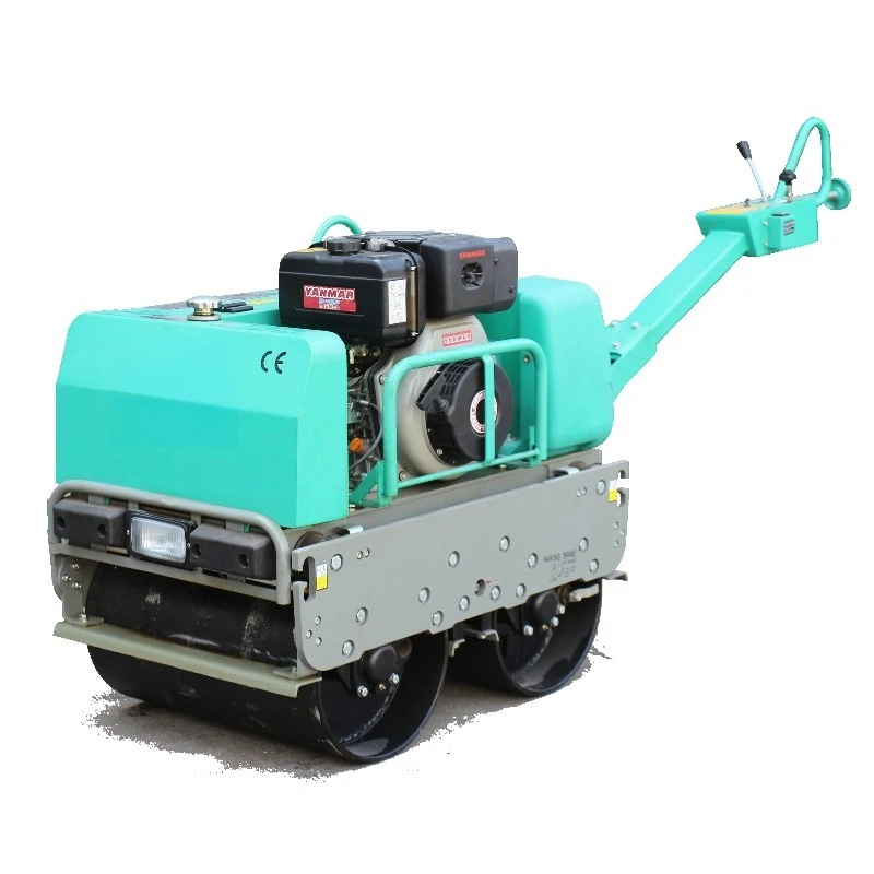 Small Road Roller CE 640KG 730KG Double Drum Roller South Korea Philippines Nigeria United States Algeria Online Support
