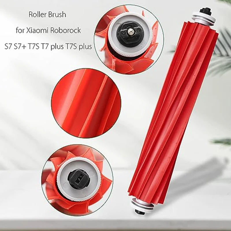 เหมาะสำหรับ roborock หุ่นยนต์กวาดทำความสะอาด S7 T7S แปรงด้าน T7splus แปรงลูกกลิ้งแปรงถูพื้น