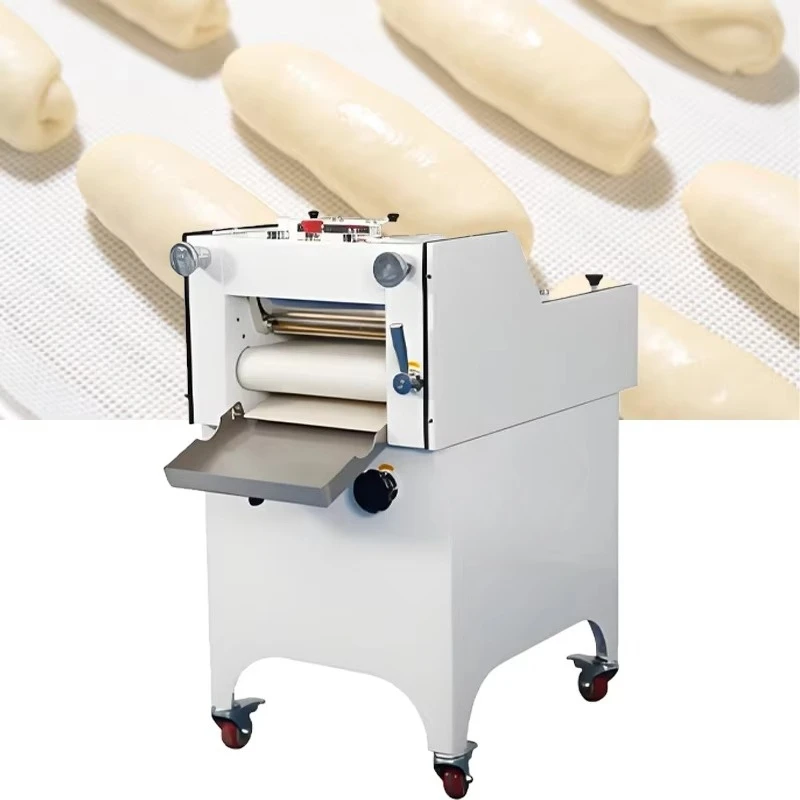 Industrial Automatic Small Dough Moulder Dough Press Roller Machine High Capacity Electric Short Baguette Hot Dog Toast Bakery