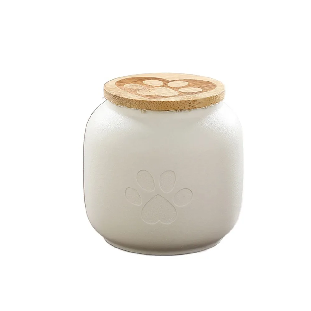 

Ceramic Pet Ashes Storage Box Cute 180/500ml Dog Cat Cremation Urns Moisture Proof Dustproof Funeral Urn for Pets For Pet Ashes