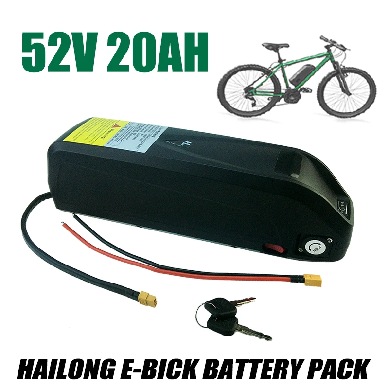 52V 20Ah for Hailong Electric Bicycle Mountain Bike Electric Motorcycle 18650 Lithium Battery Pack Long Endurance