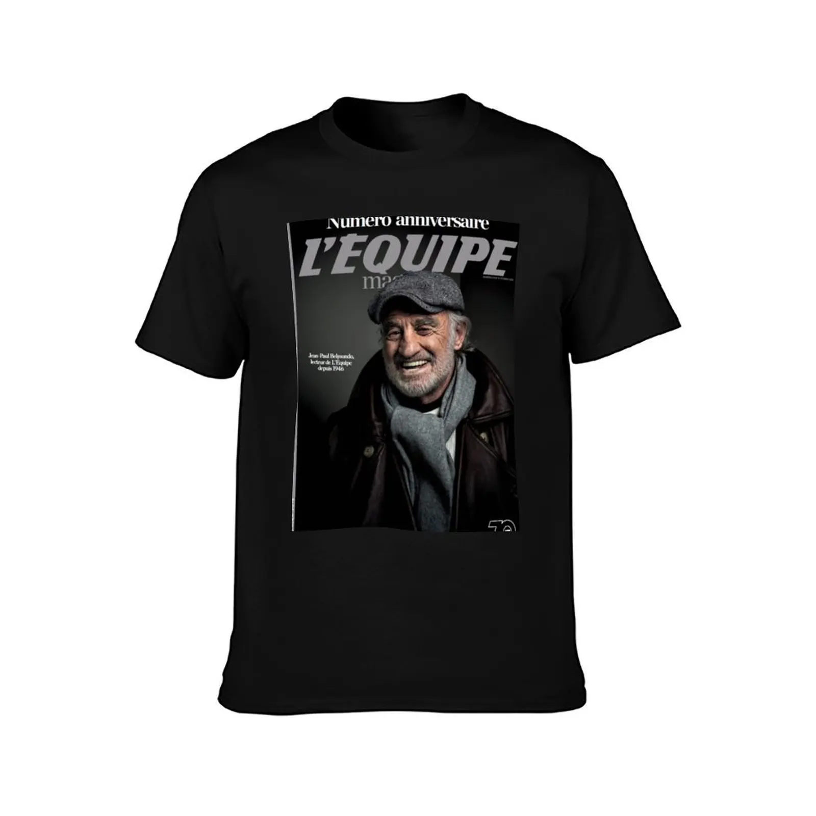 Jean Paul Belmondo T-Shirt Trendy Print Short Sleeve T-Shirt