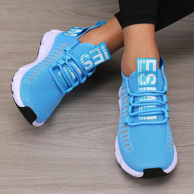 Women's Platform Sports Shoes with Fashionable Trendy Design Breathable Comfortable Shoes Outdoor Hiking  Walking Casual Shoes