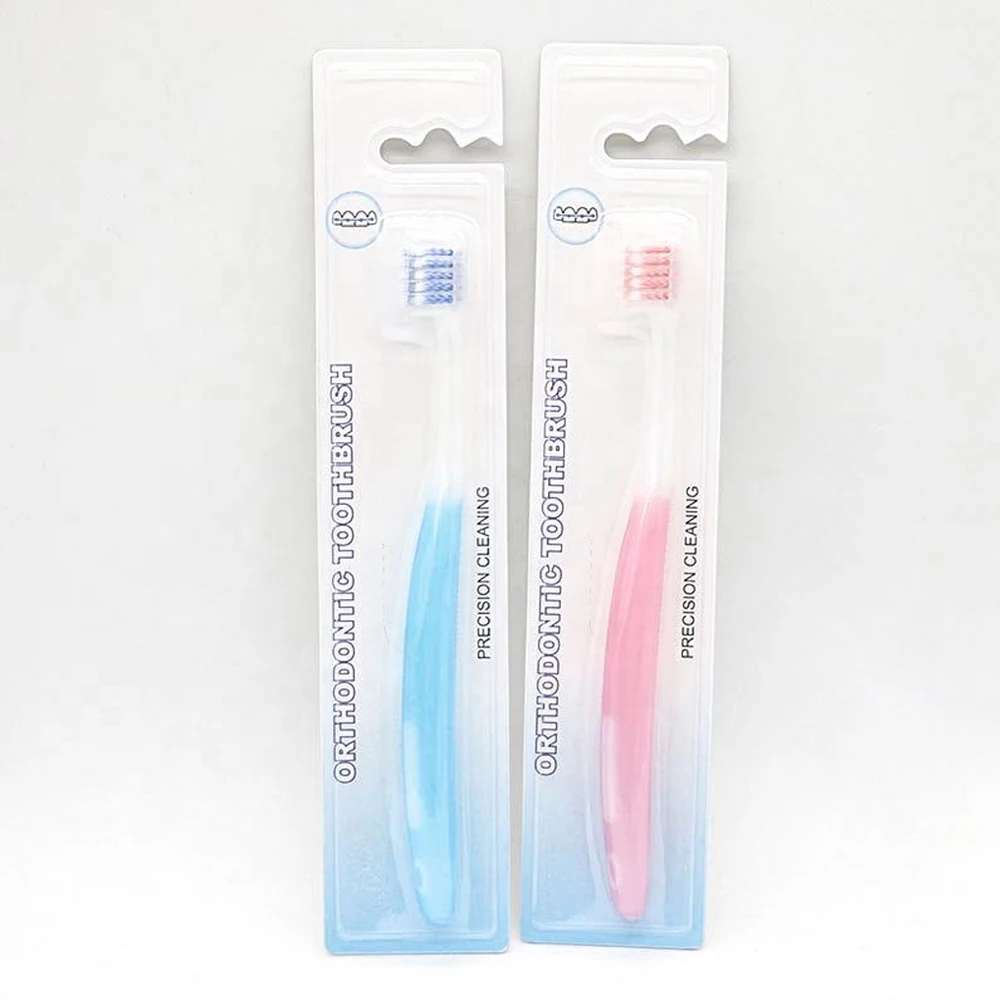 30pcs Ultra Soft Toothbrush Colored Men Women Adult Household Tooth Brush Orthodontic Teeth Brush Oral Hygiene for Sensitive Gum