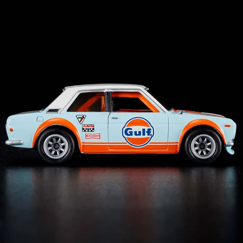 Hot Wheels RLC 2022 esclusivo 1971 Datsun Bluebird 510 Gulf 1:64 Diecast Collection Model Car Toy