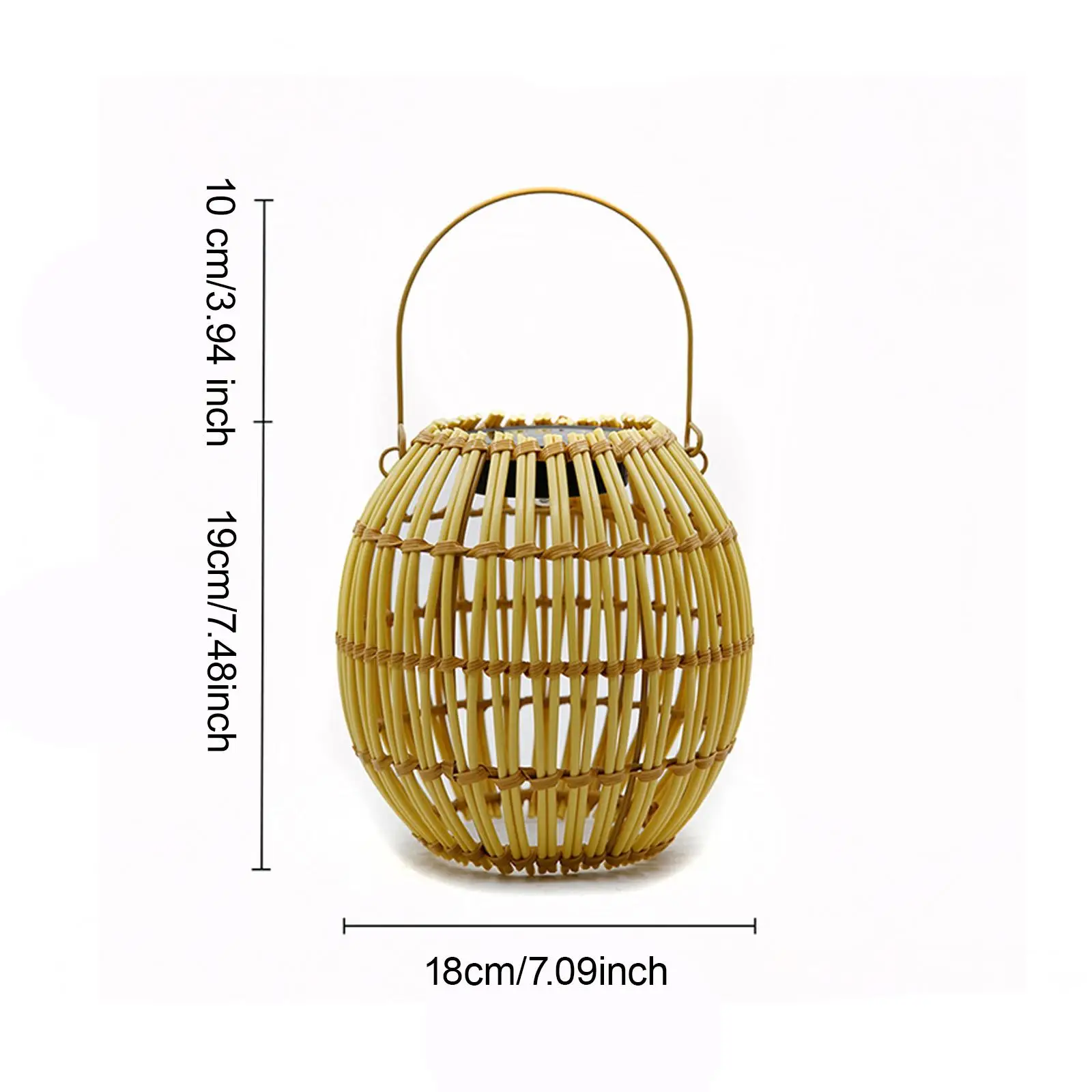 Outdoor Solar Lantern Light Indoor and Outdoor Portable for Patio Stair Tree