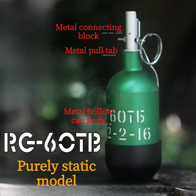 

Тактическая модель Static RG 6OTB, металлическая полая декоративная модель 180 мм, кино-реквизит, нефункциональный сувенир для любителей военной тематики