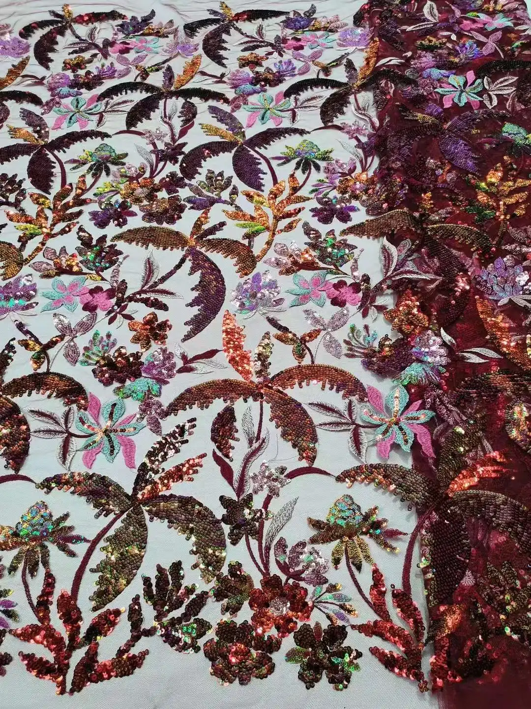 

Новейшая популярная высококачественная нежная и изящная мягкая ткань из тюля с вышивкой пайетками для свадебного или вечернего платья U_Ge5578