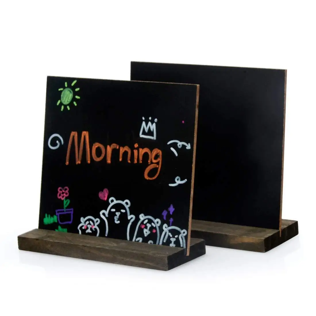 Vintage Little Chalkboard pendolo pezzo in legno carino artefatto Display bacheca decorativa